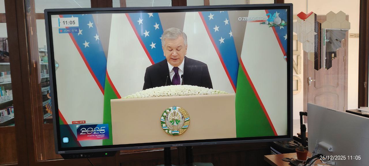 “Ma’naviyat soati” doirasida Prezidentimiz Shavkat Mirziyoyevning Oliy Majlisga va ko‘p millatli xalqimizga yo‘llagan Murojaatnomasini katta e’tibor va ko‘tarinki ruh bilan tingladilar.