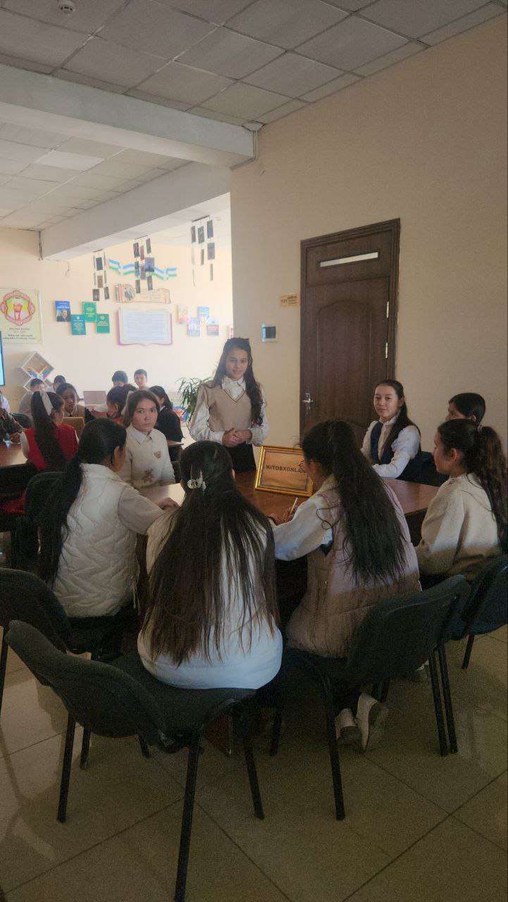 “INFOLIB OʻZBEKISTON–2025” XIV Milliy axborot-kutubxona haftaligi doirasida Urgut tuman axborot-kutubxona markazida haftalikning beshinchi kuni yanada qiziqarli va mazmunli tarzda tashkil etildi - "Zakovat" - 3-89-154-maktablar